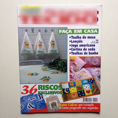 Revista Mãos De Ouro Pintura Em Tecido Toalha De Mesa B621