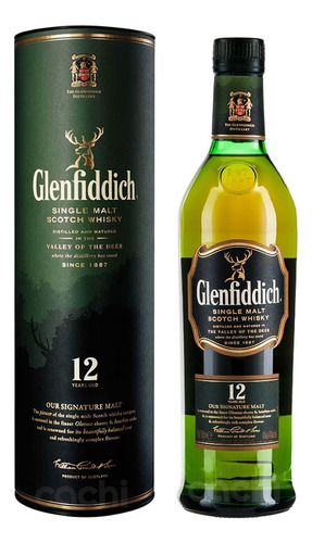 Whisky Glenfiddich 12 Años En Botella De 750ml