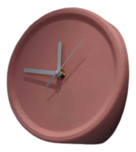 Dentro Del Reloj De Pared De Decoración De Pared Rosa