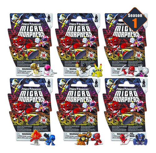 Power Rangers Micro Morphers Figuras Ciegas Bolsas Para Fies