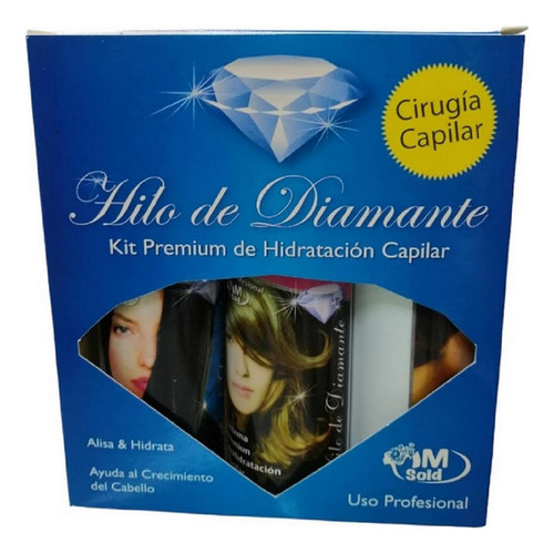 Cirugia Capilar Hilo De Diamante 3 Pasos De 120ml