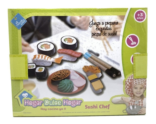 El Duende Azul Set Sushi Chef 18 Piezas Art 6613 Loonytoys