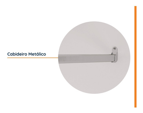 Guarda Roupa Modulado De Canto Com Espelho 6 Portas 3 Peças