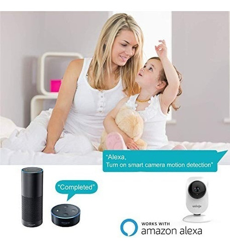 Cámara Doméstica Para Interiores, Cámara Wifi Uniojo 1080p Q