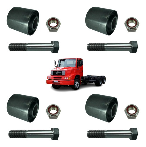 4 Bucha Tirante Com Pino Tensor Carretas Randon 2000 24x125m