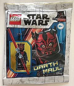Minifigura Lego Star Wars: Darth Maul Con Plata Metalizada