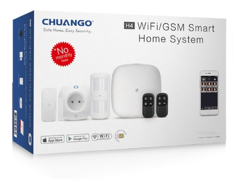Kit Alarma Hogar Inteligente Antirrobo,wifi, Chuango H4 Plus