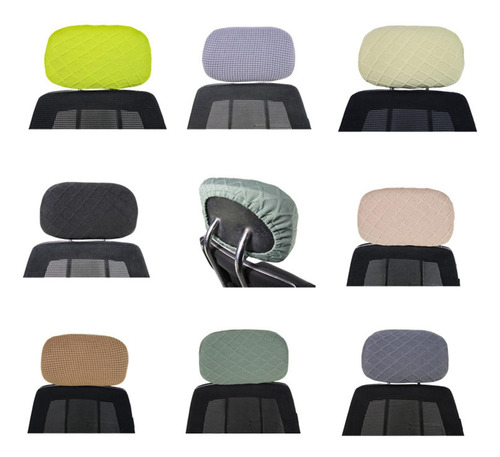 2 Fundas De Almohada Para Silla De Oficina, Fundas Negro