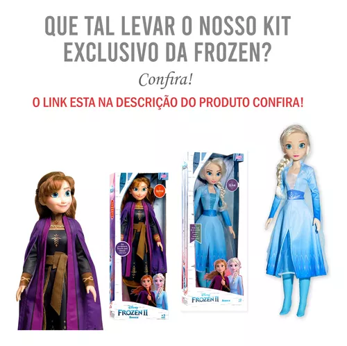 Boneca Elsa Frozen 2 Disney Gigante Grande 55 Cm