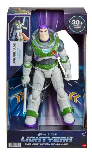 Buzz Lightyear Con Espada Laser 30cm Mattel