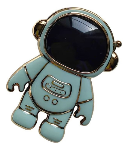 Soporte Ring Pop Para Celular Astronauta Universal Verde Agua