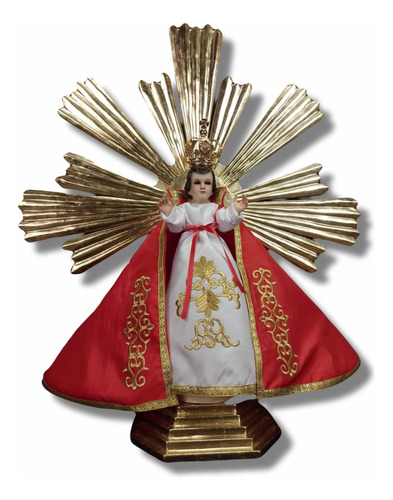 Niño Jesus De La Salud 78cm Con Accesorios Talla En Madera