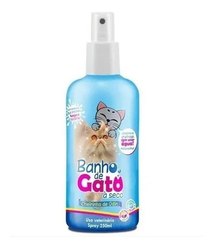 Loção Para Pets Banho Seco Catmypet Para Gatos Spray 250ml