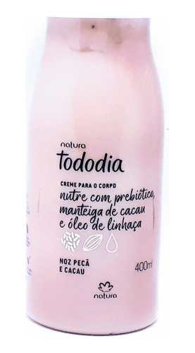 Creme Desodorante Nutritivo Tododia Noz Pecã E Cacau 400ml