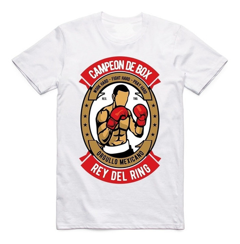 Playera T-shirt Box Canelo Alvarez Grafica