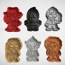 Comprar Moldes Cortadores De Galleta O Fondant Terror Suspenso Miedo