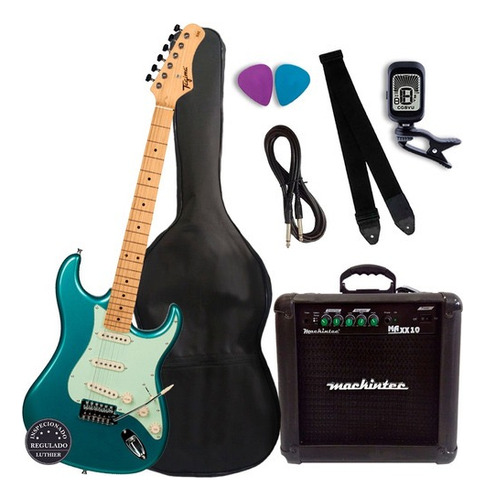 Guitarra Elétrica Tagima Tw Series Tg-530 De  Tília Azul Verniz Com Diapasão De Maple