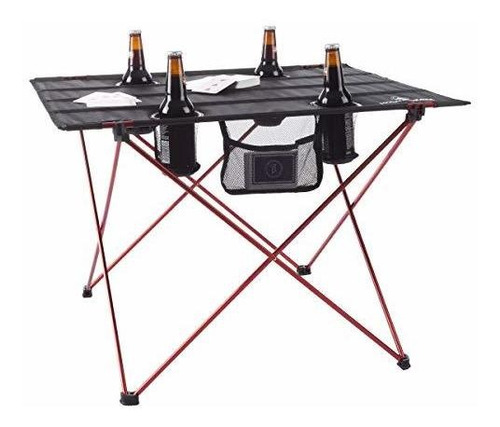 Wakeman Campo Mesa-outdoor Mesa Plegable Con 4 Tazas 78pby