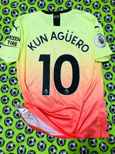 Jersey Puma Visita Manchester City 2019 2020 Kun Aguero