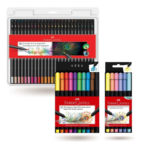 Pack Colores Y Plumones Supersoft X 66 Faber Castell