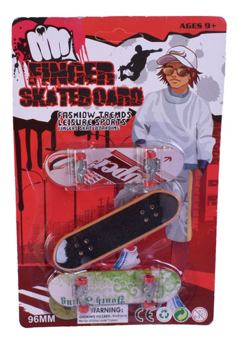 Imagen 4 de 8 de Mini Skate Patineta De Mano X 3 Finger Street Sesh