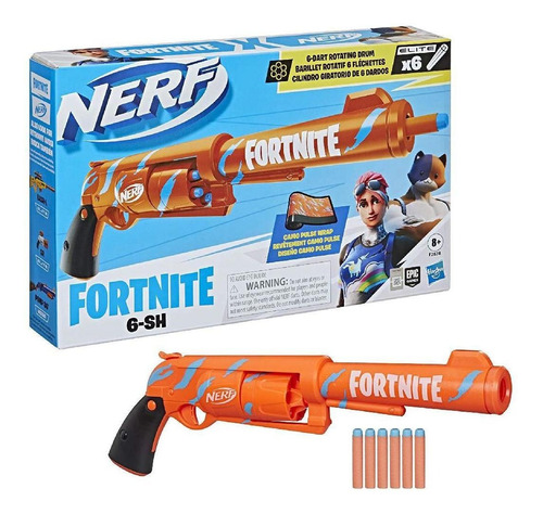Brinquedo Lançador Nerf Fortnite Six Shooter Da Hasbro F2684
