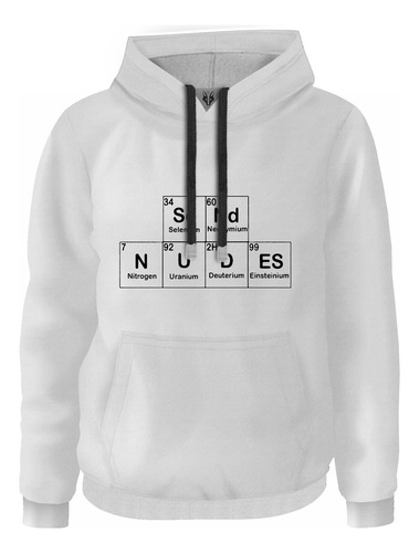 Hoodie Buzo Buso Aesthetic Tabla Periodica Send Nudes