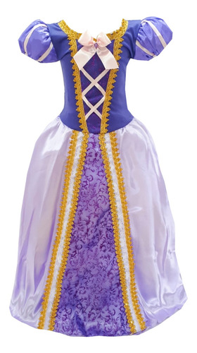 Fantasia Vestido Infantil Rapunzel Enrolados Sofia Promoção