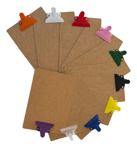 Kit 10 Pranchetas A4 Com Todas As Nossas 10 Cores