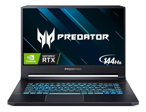 Laptop  Acer Predator Triton 500 PT515-51 black 15.6", Intel Core i7 8750H  16GB de RAM 512GB SSD, NVIDIA GeForce RTX 2060 144 Hz 1920x1080px Windows 10 Home