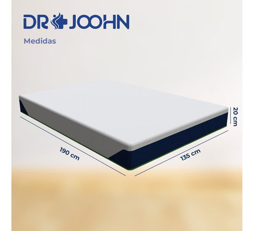Colchon Matrimonial Espuma Zen Memory Foam Drjoohn 20 Cm
