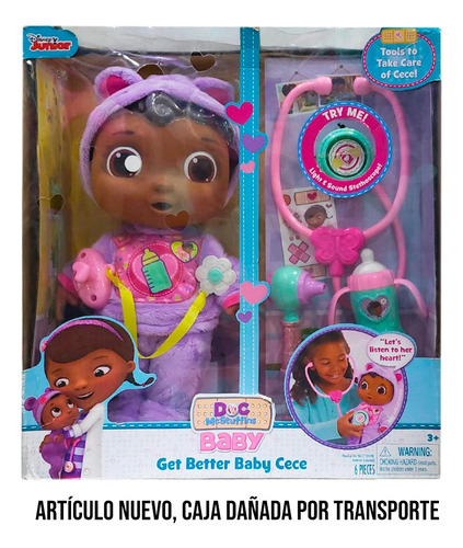 Muñeca Doc Mcstuffins Get Better Baby Cece-aa, Azul