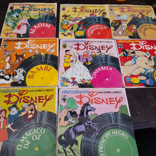 Compacto Historinhas Disney 12 Unidades Com Livro E Disco 