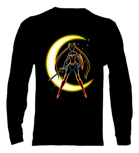 Polera Manga Larga Sailor Moon - Ver 02 - Vale Gamess