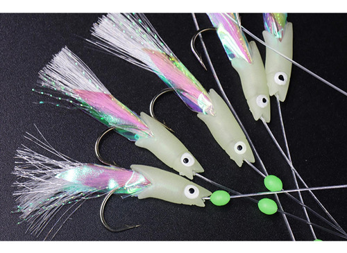 2 X 5x Aparejos De Pesca Luminosos Señuelos De 20mm X 9mm