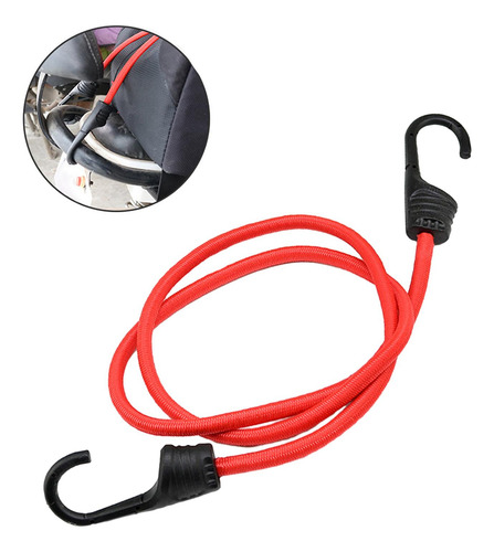 Cuerda Elástica Para Bicicleta, Soporte De Carga Rojo 100cm