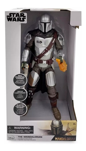 Imagen 2 de 5 de Figura Interactiva Star Wars Mandalorian 35 Cm Original