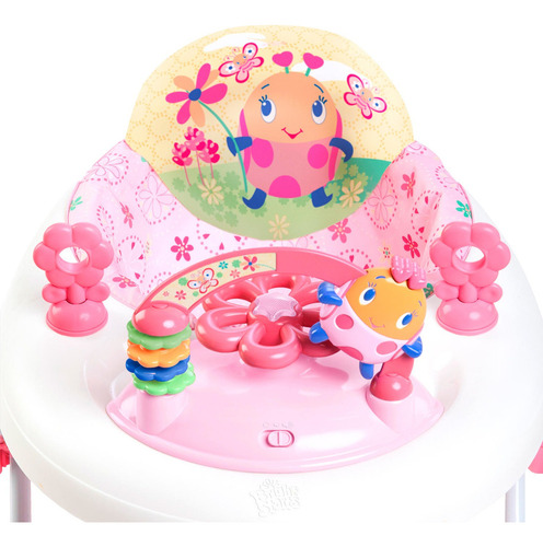 Caminador Plegable Con Luces Musícale Bright Starts 60287 Color Rosado