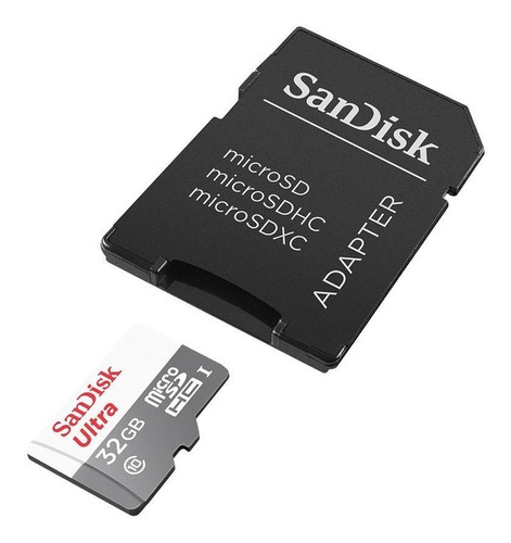 Memoria Micro Sd Hc 32gb Clase 10 Sandisk Ultra Pack X 2u