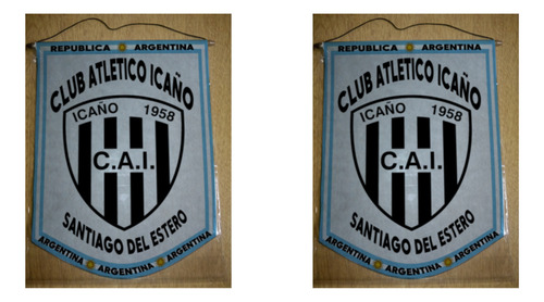 Banderin Grande 40cm Club Atletico Icaño Santiago