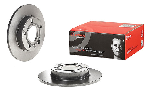 2- Discos Sólidos Traseros Audi A4 2001/2009 Brembo