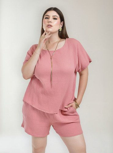 Set De Algodon 2 Piezas Roman Fashion /tallas Extras, 008 (r