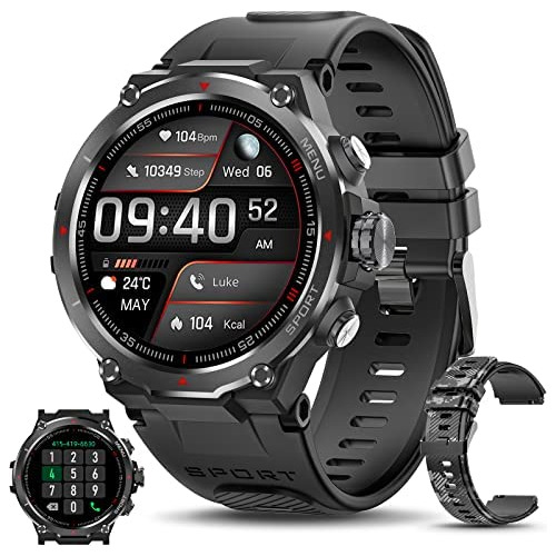 Reloj Inteligente Militar Para Hombre (contestar/marcar Das.