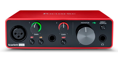 Imagen 6 de 10 de Placa De Audio Focusrite Scarlett Solo 3ra Generacion Cuotas