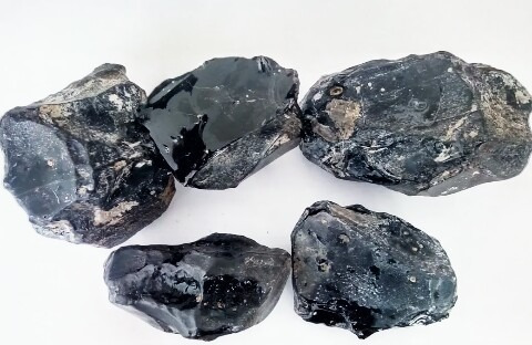 Par De Ojos De Piedra Obsidiana Relajamiento De Ojos (Usado)