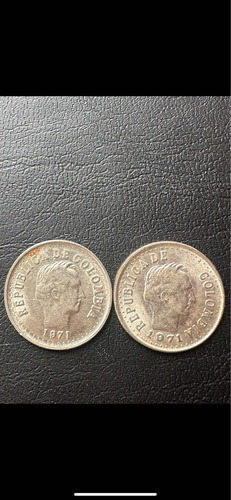 20 Centavos 1971 Moneda De Colombia Con Punto