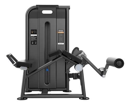 Aparato Curl Acostado Peso Integrado Gimnasio Gym Estructura Negro Tapizado Negro