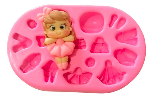 Molde Silicone Aplique De Laço De Princesa