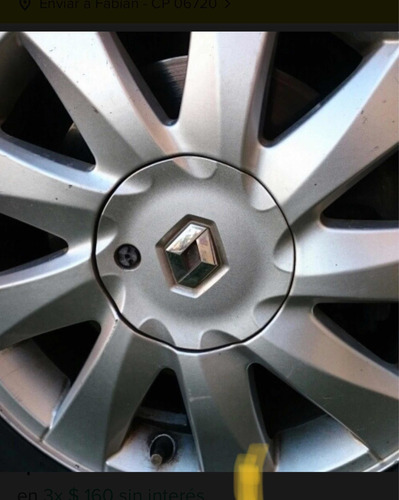 Tapa Central Renault Megane # 8200 412 202 (Usado)