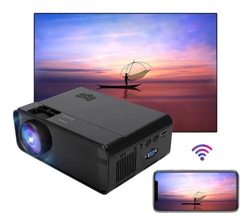 Proyector Led Multimedia Hd Wifi 5500 Lúmenes Hdmi Vga Usb